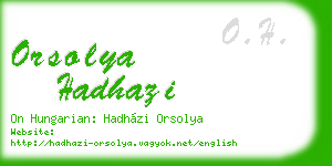 orsolya hadhazi business card